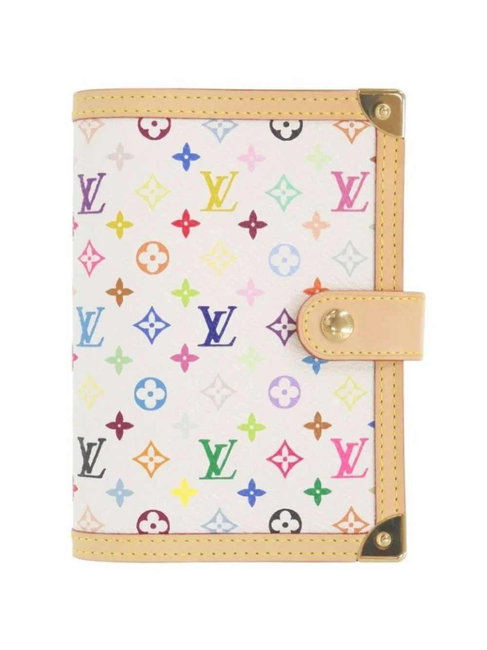 Louis Vuitton Agenda PM Monogram Multicolor Canvas Bronze Handbook Cover